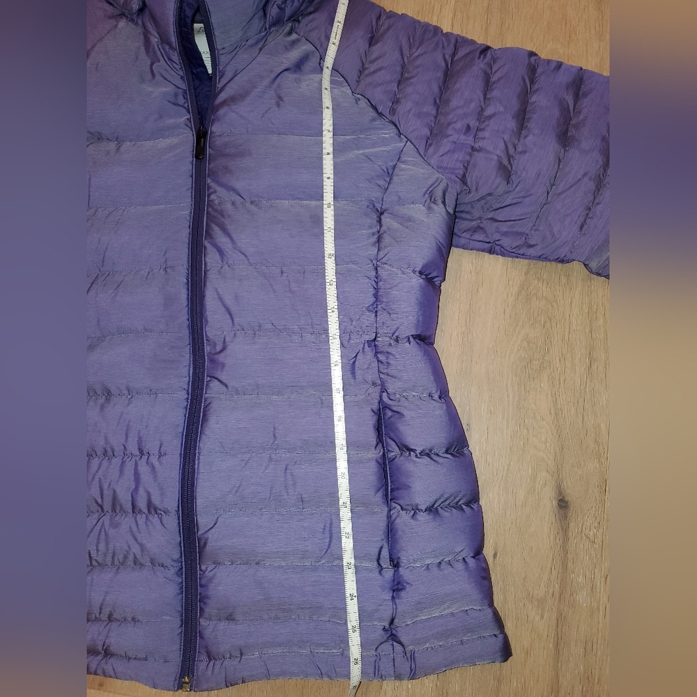 Burton Purple Puffer Jacket High Collar Cropped - Picture 8 of 9